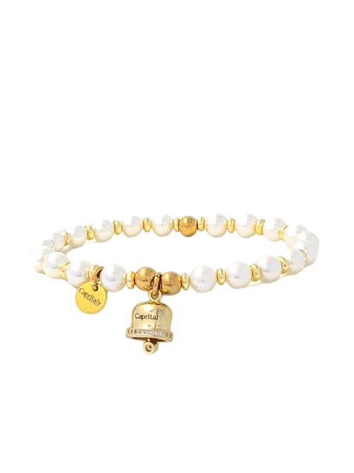 Bracciale con campanella personalizzabile Capritaly gioielli | BRACCIALEPERLECAMPANELLAGOLD